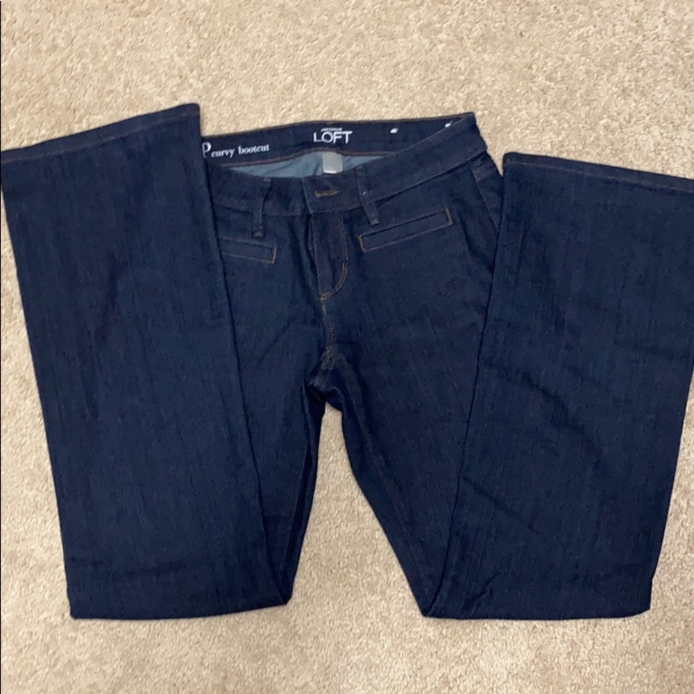 Loft Dressy Dark Jeans